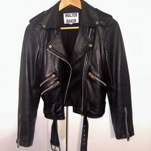 Walter Baker Allison 100% Lamb Leather Moto Jacket
